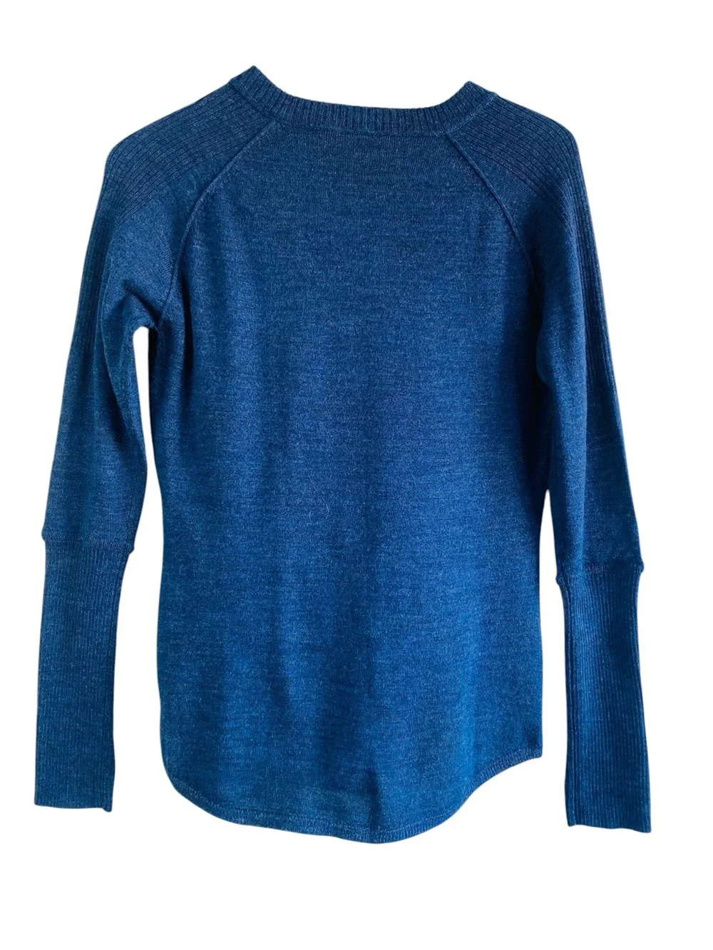 Stio Navy Henley Merino Wool Long Sleeve Sweater Size M